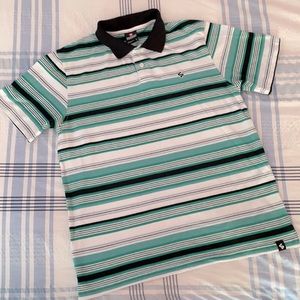 Southpole Green Striped Short Sleeve Size Large Men’s